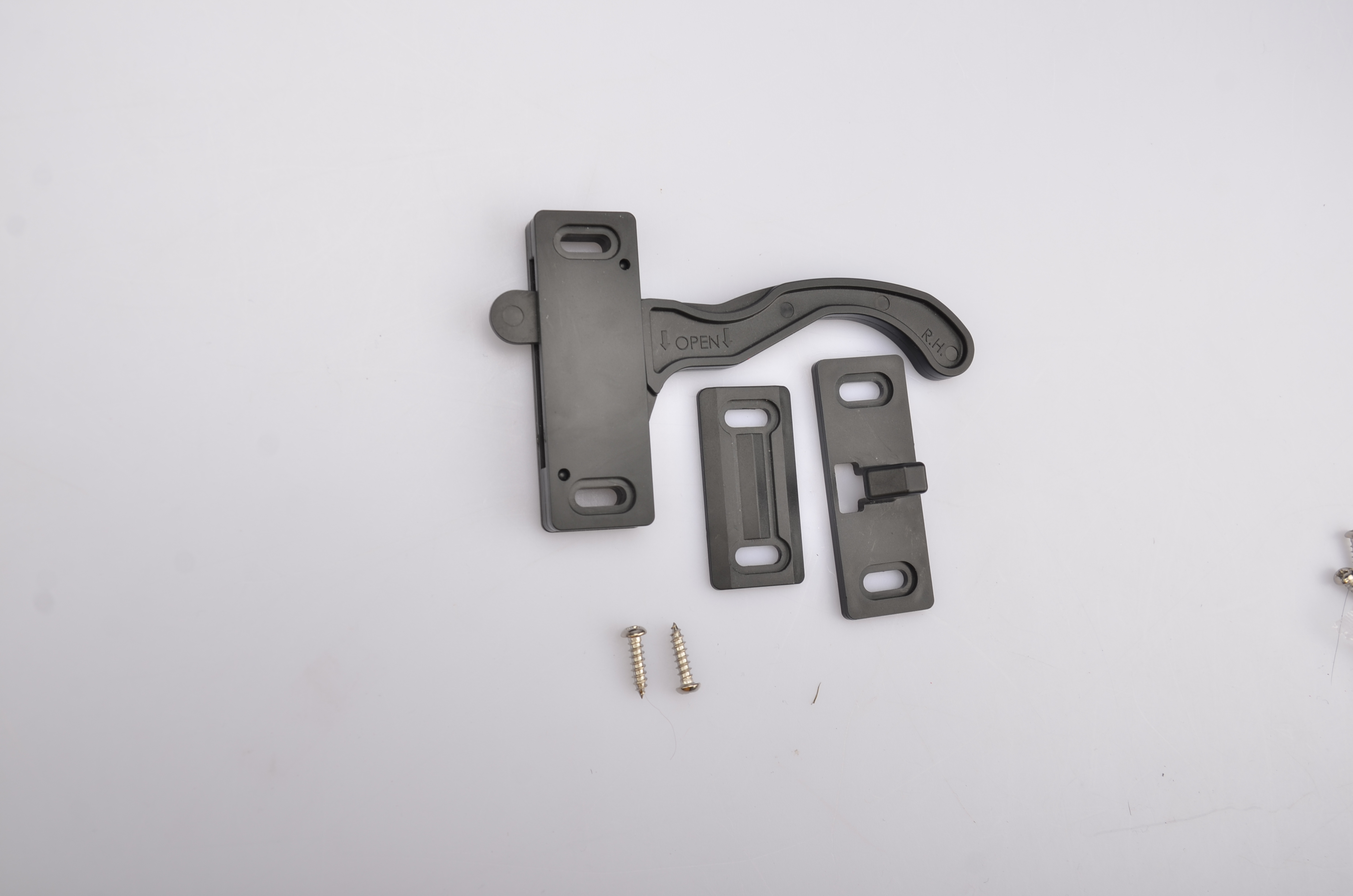 Camper Door Latch RV Screen Door Latch - Universal Black Metal Latch For Campers & Trailers Motorhome Door Hardware