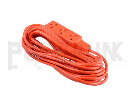 3 Outlet Extension cord Orange