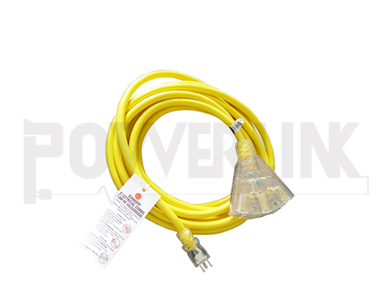 Outdoor Triple Tap Extension Cord With Indicator Light
