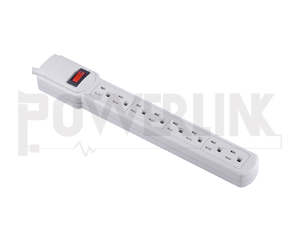 8 Outlets Surge Protector Power Strip, 90J