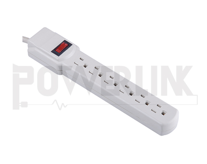 6 Outlet Surge Protector Power Strip, 750J
