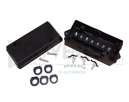 BLACK JUNCTION WIRE BOX