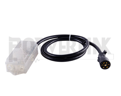 Trailer cable with transparent junction wire box