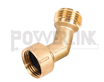 45 Degree  Brass Hose Elbow 