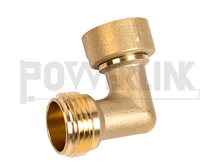 90 Degree Brass Hose Elbow 