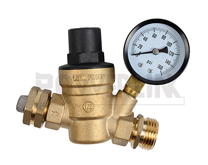 Lead-Free Adjustable Brass Water Pressure Regulator