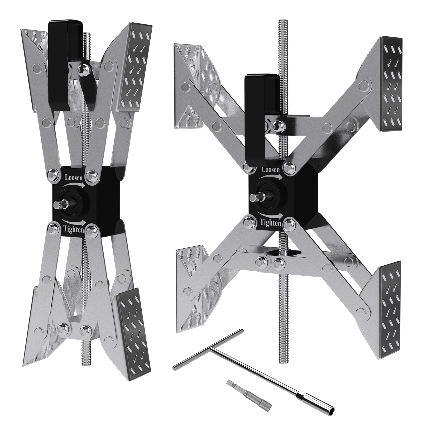 Wheel Chock Stabilizer Scissor X Shaped