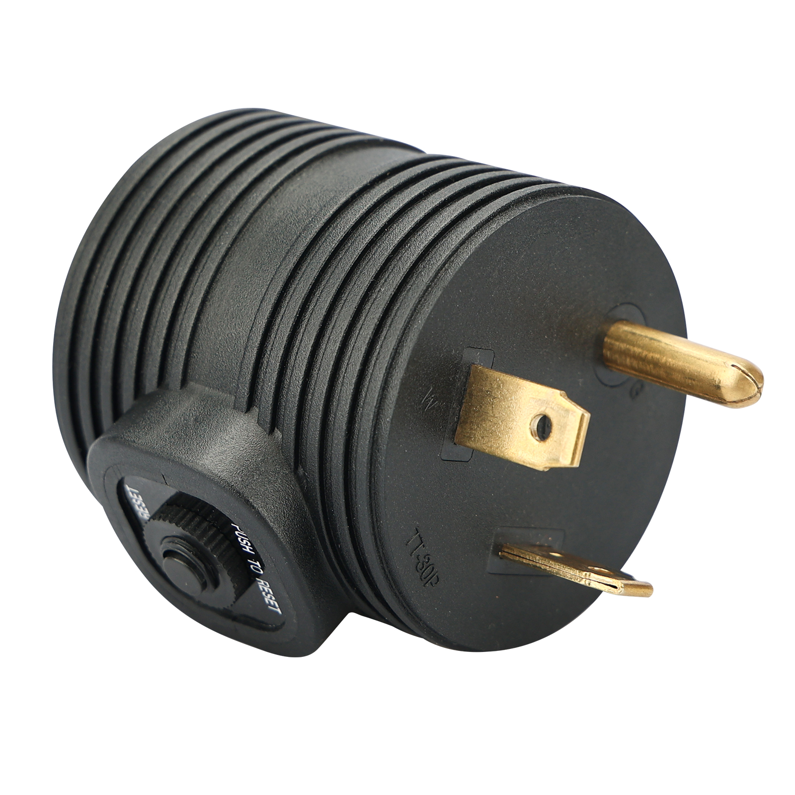 30A TO 15A RV ADAPTER WITH CIRCUIT BRAKER，ETL LISTED